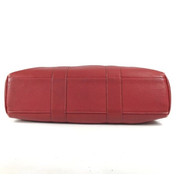 HERMES Red Leather Tote Bag - Picture 5 of 16